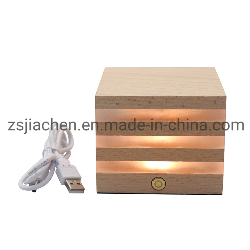 House Shape Wooden Night Light LED Table Desk Lamp for Home Decor